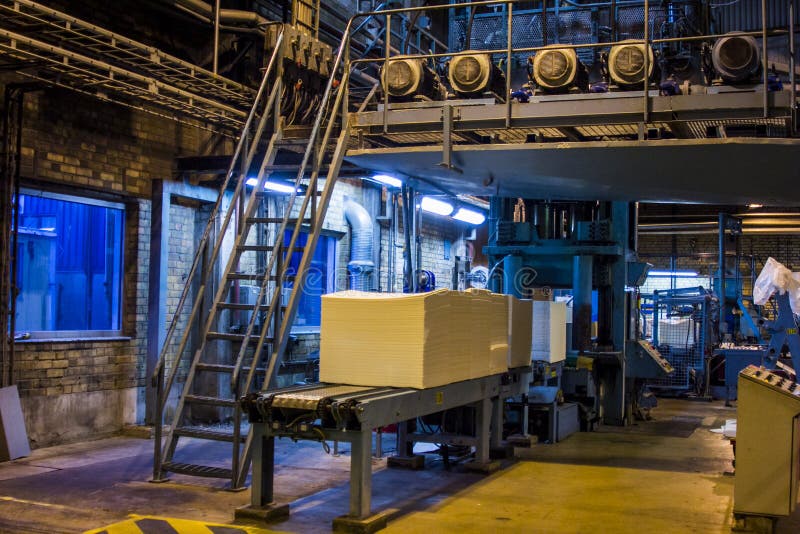 Pulpandpaper Mill in Europe Stock Image Image of machine