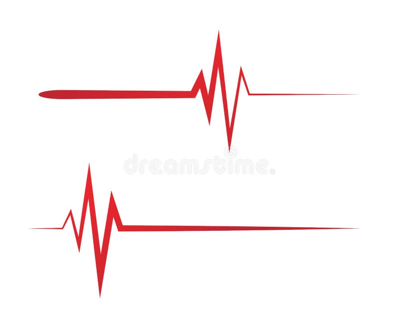 Design artistic puls cardiac stock illustration