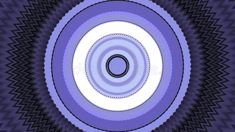 Pulsații de cercuri colorate în ritm muzical. propunere. cercuri colorate se mișcă și pulsează în centrul fundalului royalty free illustration