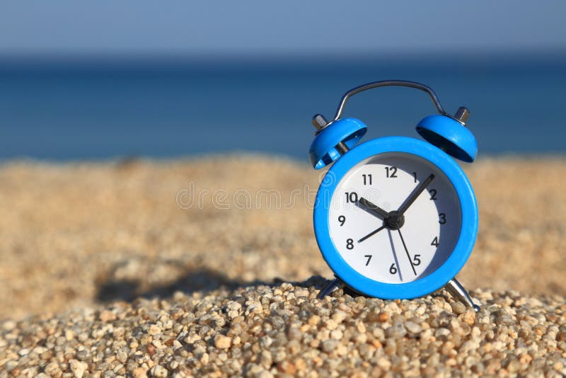 Pulso de disparo do larm do ` de Î na praia imagens de stock