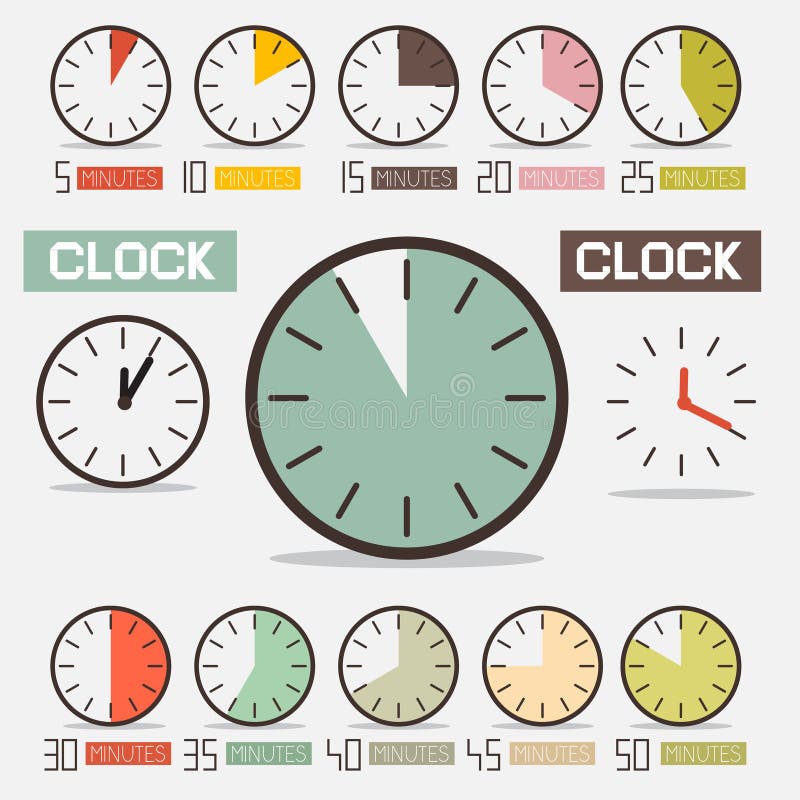 Pulso de disparo retro - grupo do vetor da contagem regressiva do tempo ilustração royalty free Pulso de disparo retro - grupo do vetor da contagem regressiva do tempo ilustração royalty free