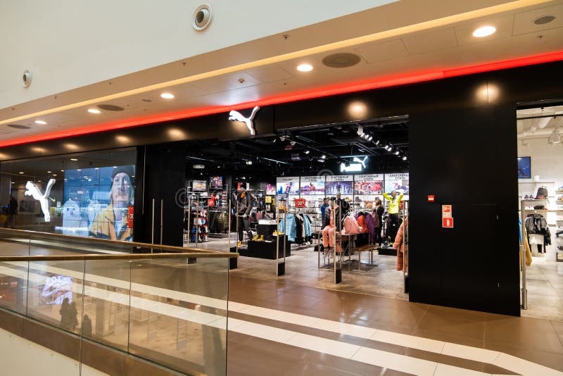 Puma Store in Galeria Shopping Mall in Saint Petersburg, Russia. Editorial Stock Image Image of indoor, 168032949
