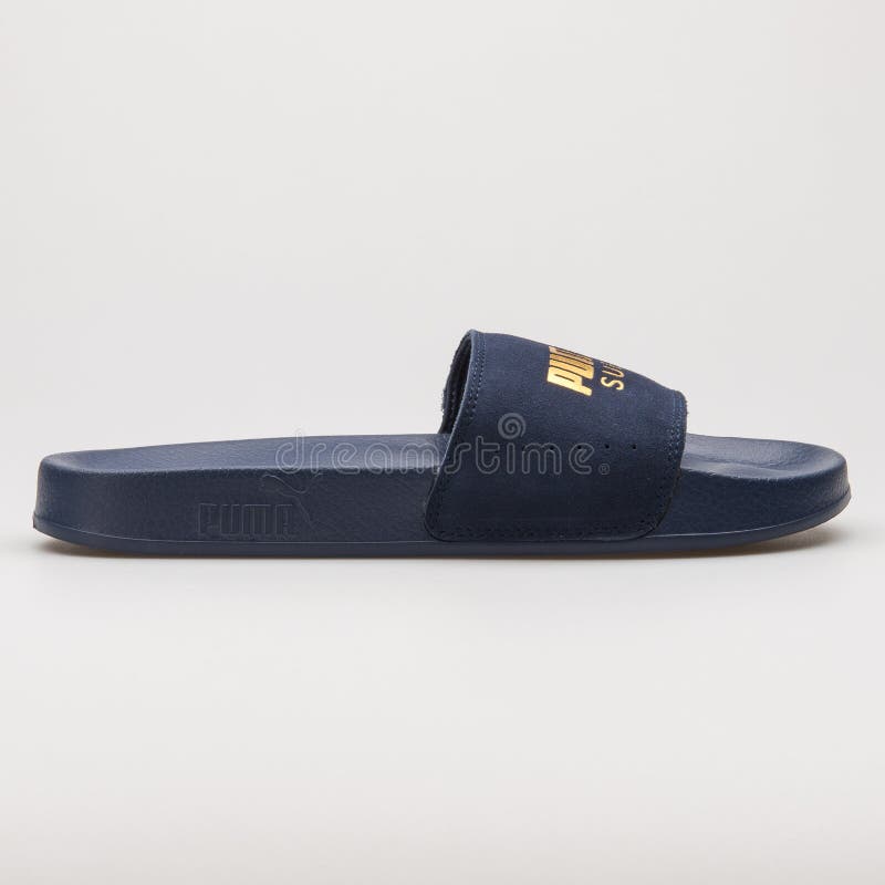 puma navy blue sandals