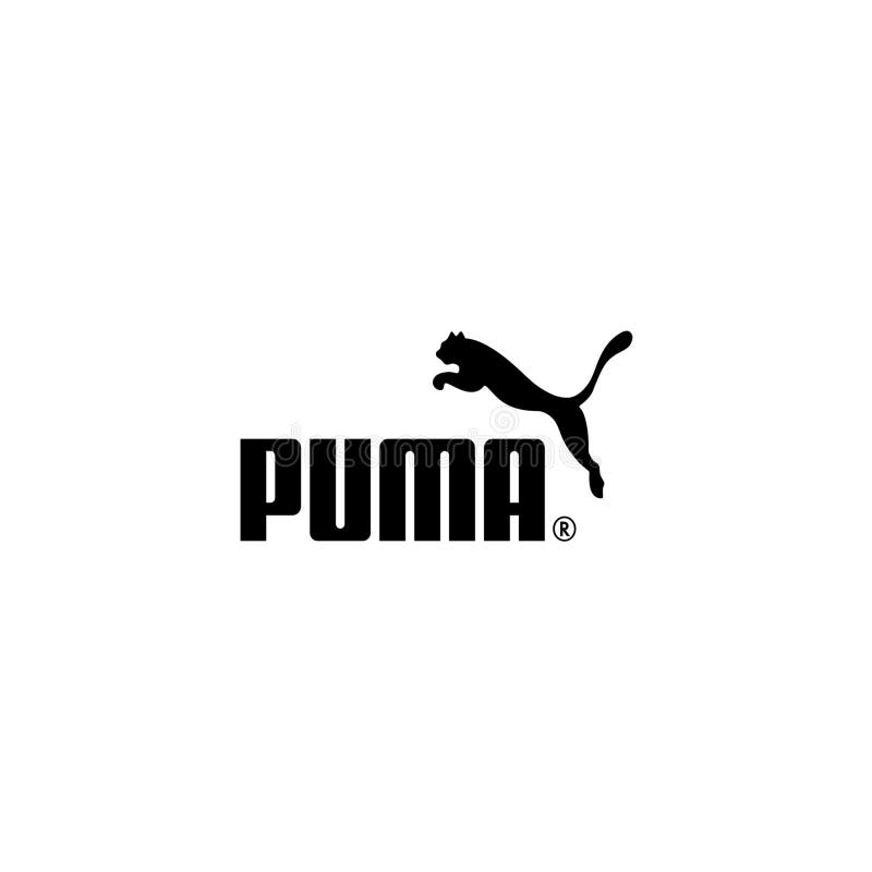Puma Logo Vector Illustration on White Background Editorial Image ...