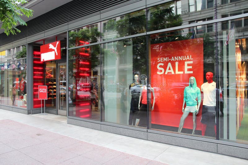 Puma store in U.S editorial stock image. Image of company - 203518454