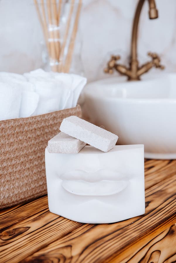 Pumice Stone in the Bathroom Stock Photo Image of shower, scrub 231970870