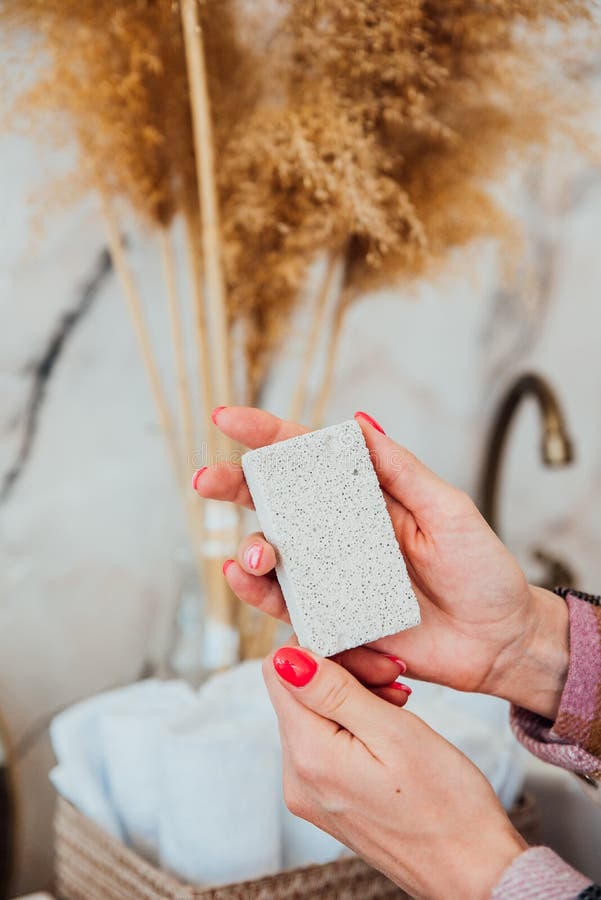 Pumice Stone in the Bathroom Stock Image Image of healthy, shower 231970875