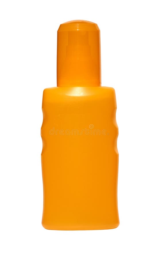 Pump Spray Bottle with Suntan Lotion Stock Image Image of care