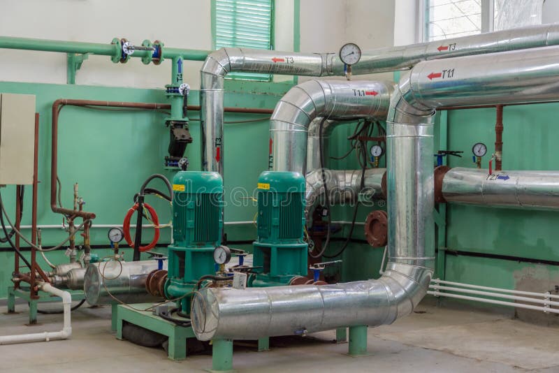 Pumping Equipment for Heating System Stock Photo Image of pressure