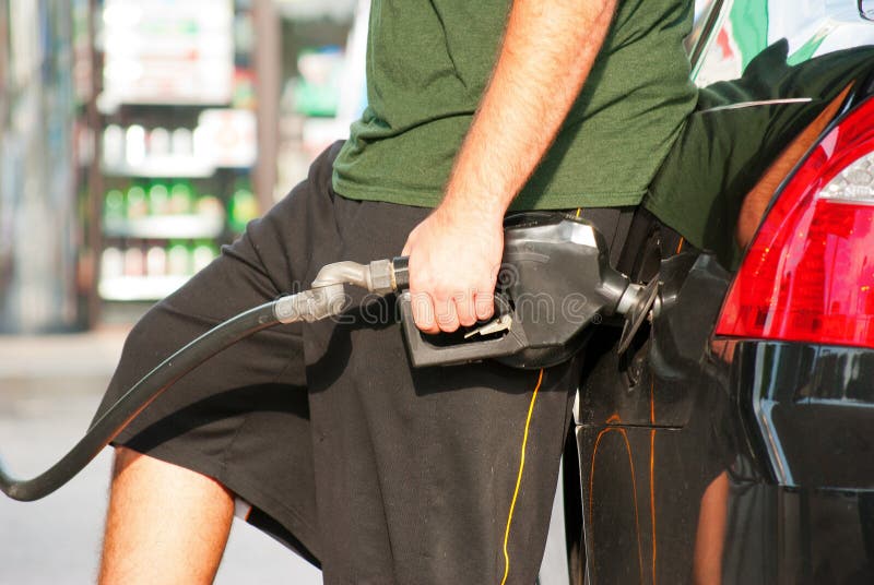 Pumping Gasoline into a Car Stock Photo Image of gasoline, closeup