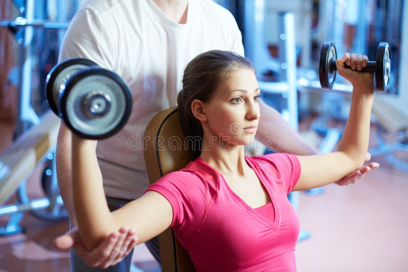 Male Instructor Hypnotizing Female Stock Photo - Image of hypnosis