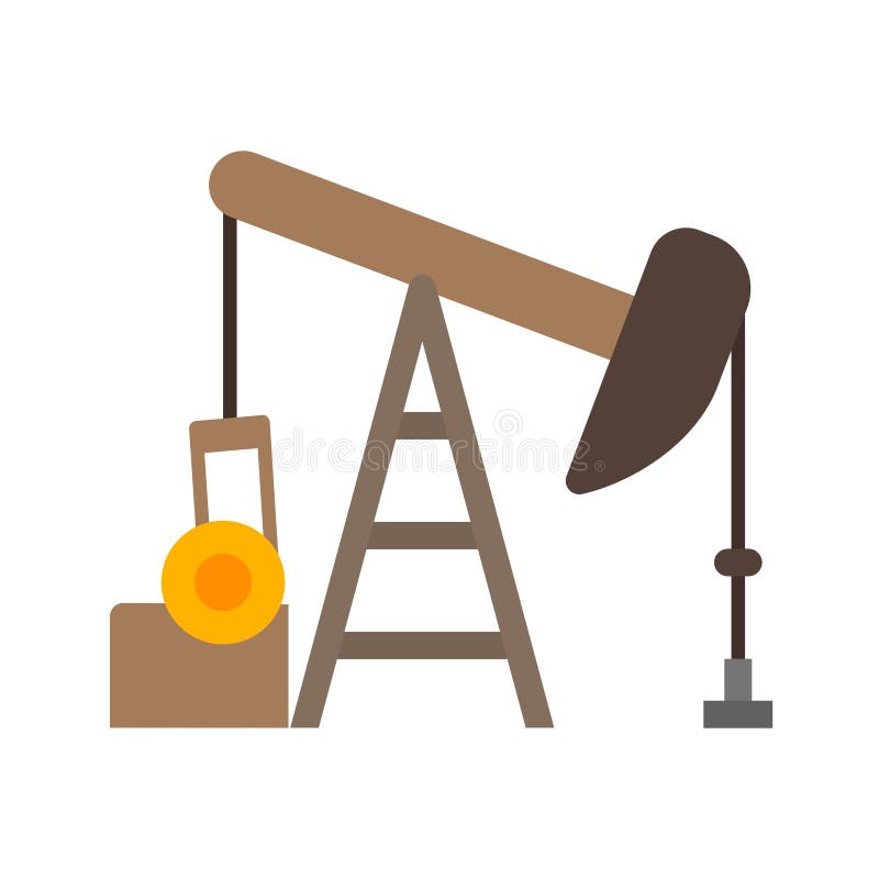 Pumpjack stock abbildung. Illustration von pumpe, vertiefung 82121042