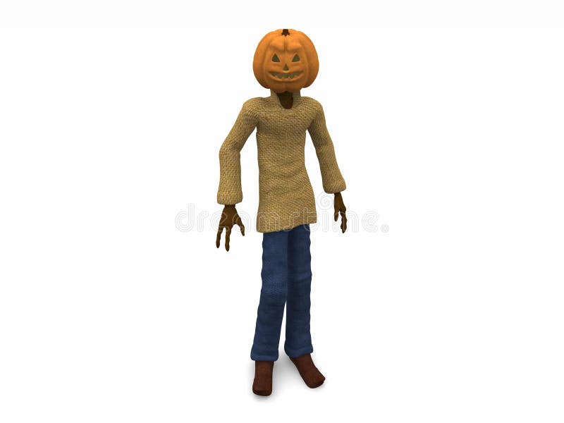 Pumpkin man stock illustration. Illustration of fruit 6736035