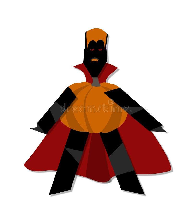 Pumpkin man for Halloween stock illustration. Illustration of animation