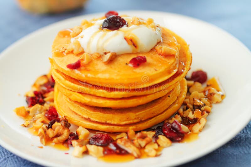 Pumpkin pancakes