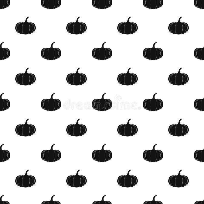 Pumpkin Pattern, Simple Style Stock Vector Illustration of natural