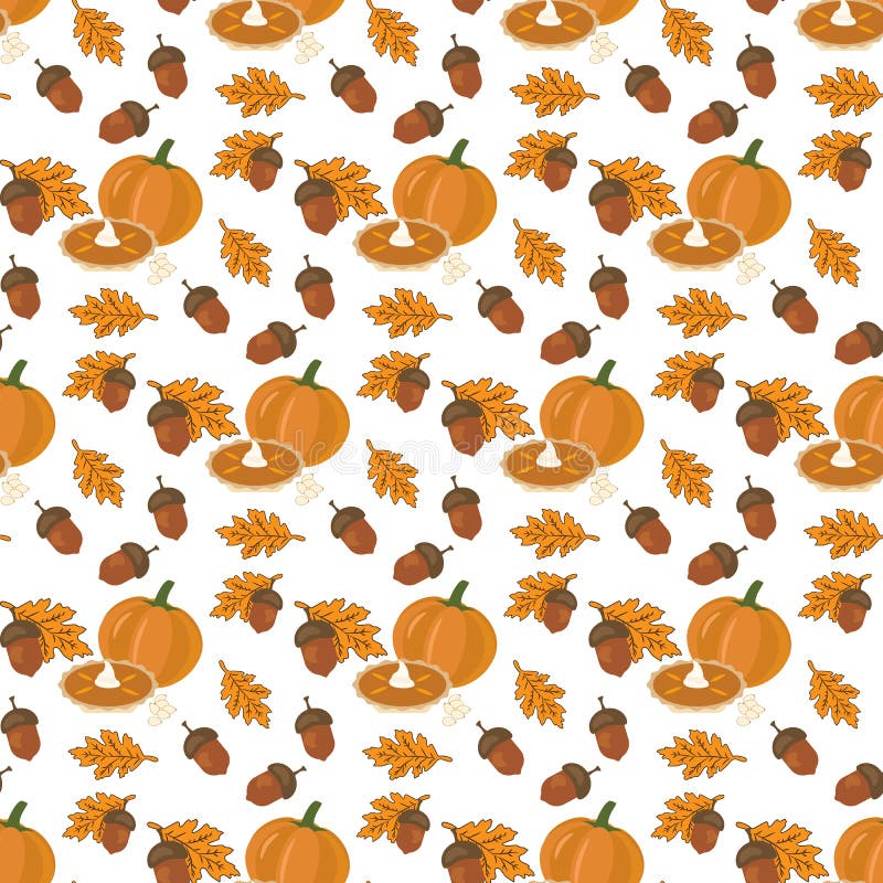 Pumpkin pie pattern stock vector. Illustration of pattern - 94218521