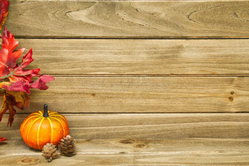 Pumpkin Fall Background Stock Image Image Of Planks 117762199