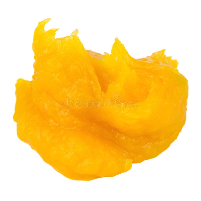 Pumpkin Puree Isolated on White Background