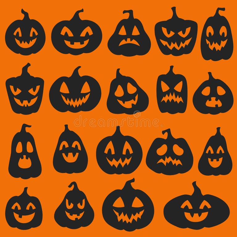 Pumpkin Silhouettes Stock Illustrations – 3,681 Pumpkin Silhouettes ...