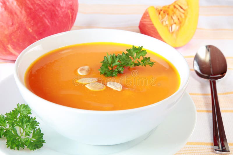 Pumpkin Soup stock photo. Image of autumn, cooked, lunch 25893084