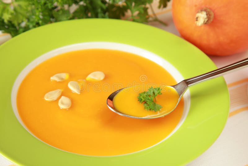 Pumpkin Soup stock photo. Image of autumn, cooked, lunch 25893084