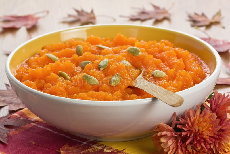 Pumpkin soup with seeds