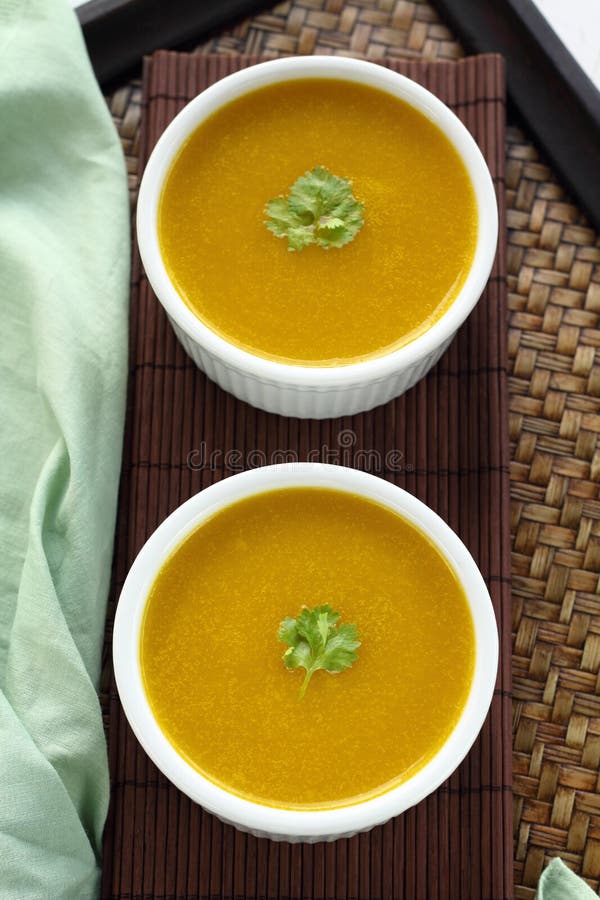 Pumpkin soup. stock photo. Image of pumpkin, homemade 58300094
