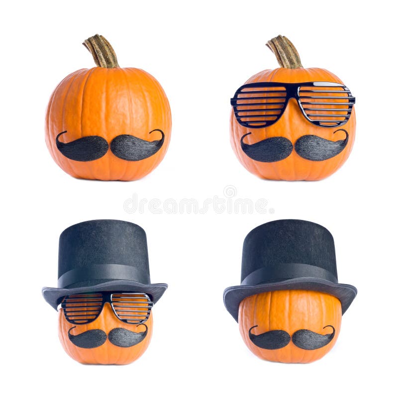 Pumpkins in Disguise royalty free stock photo