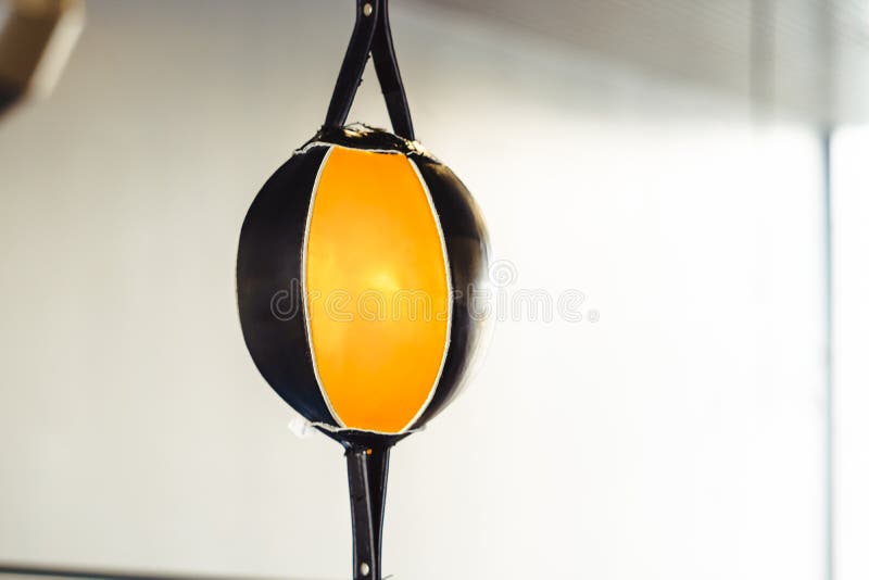 Punching bag hanging in the gym royalty free stock photography Punching bag hanging in the gym royalty free stock photography