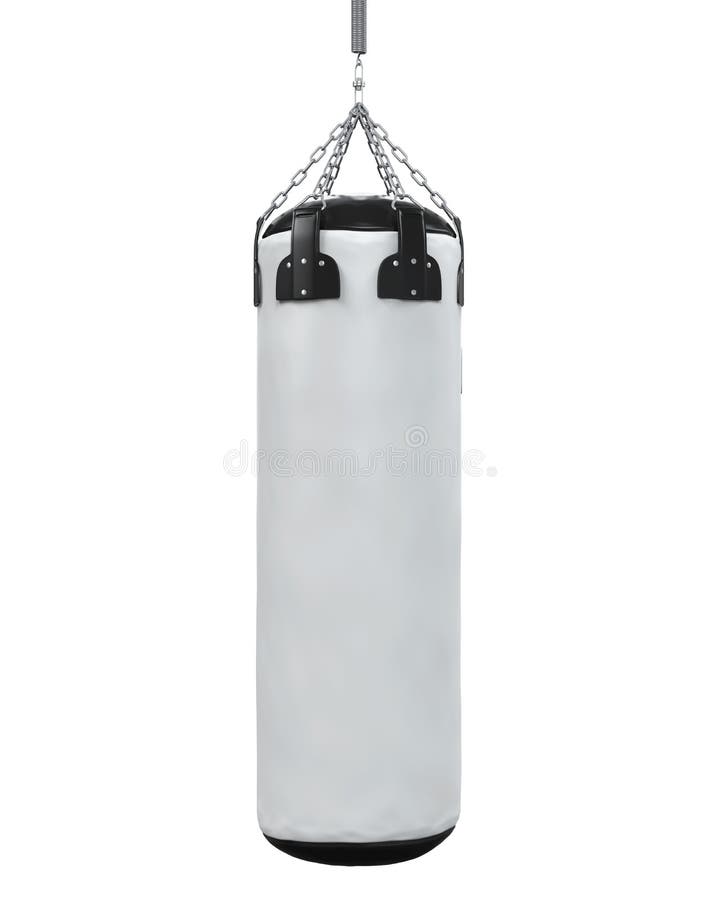 white punching bag
