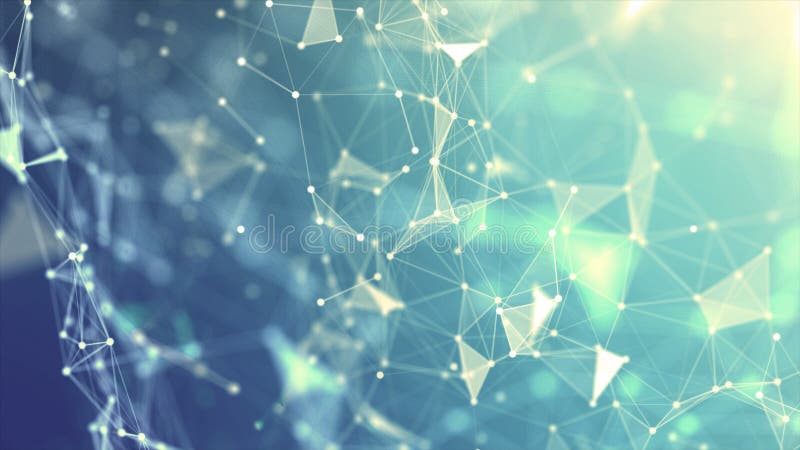 Punct de fundal abstract și linie de conectare pentru conceptul de tehnologie cibernetică futuristă și de conexiune la rețea cu gr stock illustration