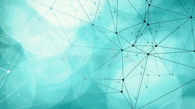 Puncte conectate, triunghiuri abstracte geometrice vector illustration