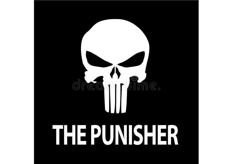 Download Punisher Logo iPhone Dark Wallpaper