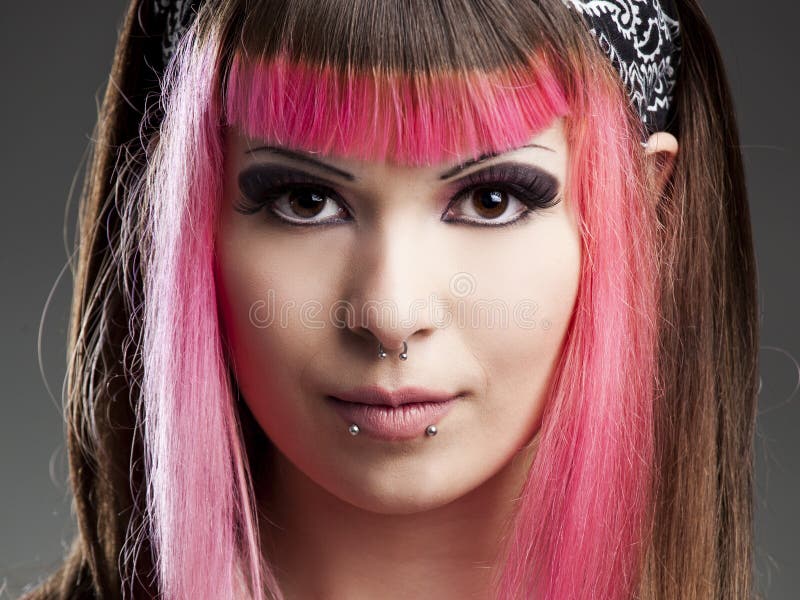 Punkmeisje stock foto's