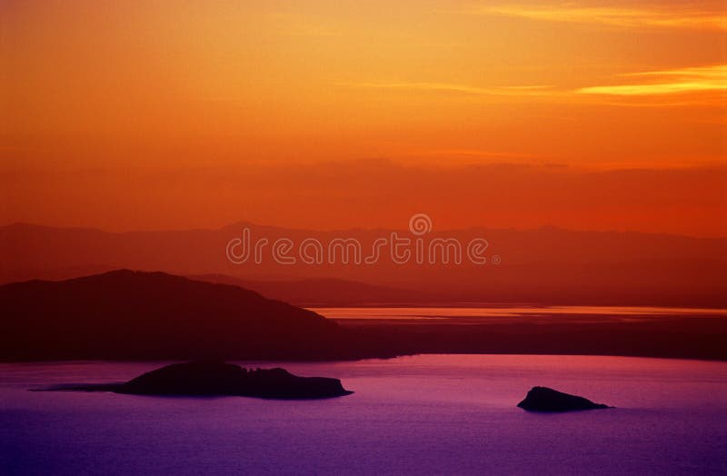 Puno Sunset Over Lake Titicaca