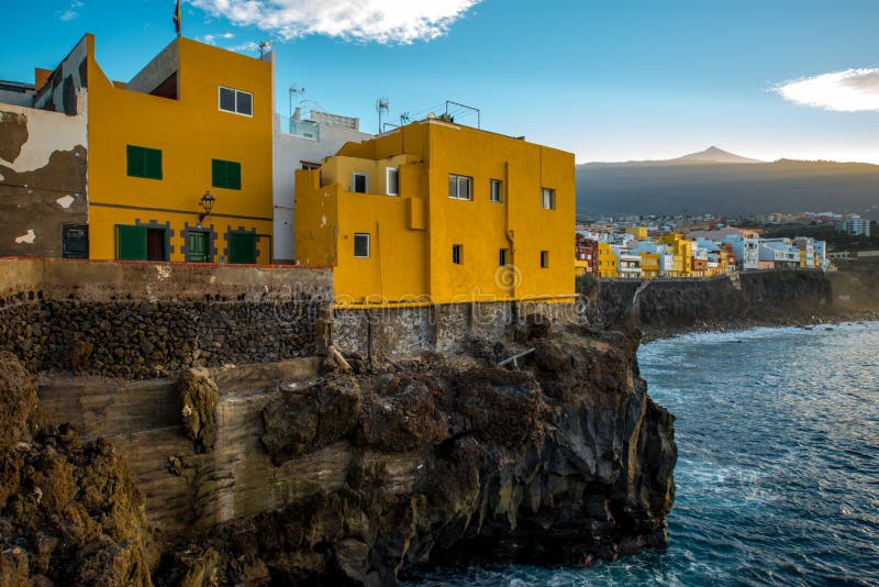 Punta Brava town on Tenerife island stock images Punta Brava town on Tenerife island stock images