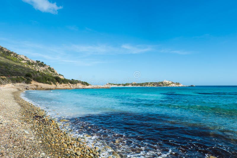 Punta Is Molentis Bay, Villasimius, Cagliari, Sardinia, Italy Stock ...