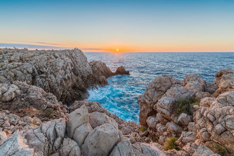 Punta Nati Lighthouse in Minorca, Spain