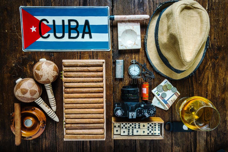 Punten hierboven met betrekking tot reis naar het concept van Cuba, van royalty-vrije stock afbeeldingen Punten hierboven met betrekking tot reis naar het concept van Cuba, van royalty-vrije stock afbeeldingen