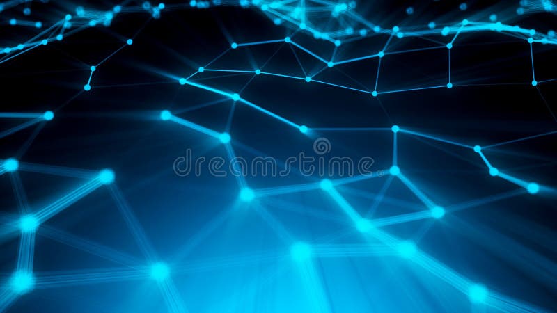 Abstract connection dots. Technology background. Digital drawing blue theme. Network concept 3d rendered. Abstract connection dots. Technology background. Digital drawing blue theme. Network concept 3d rendered
