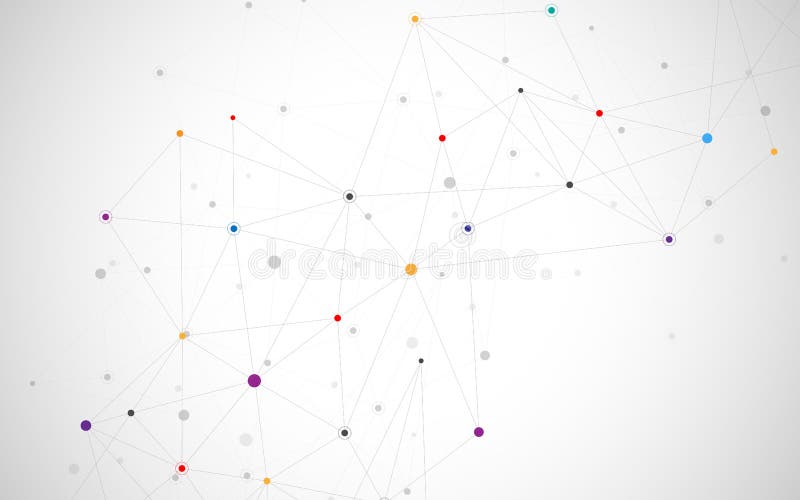 Punti e linee di collegamento astratti Fondo di scienza e tecnologia del collegamento Illustrazione di vettore royalty illustrazione gratis Punti e linee di collegamento astratti Fondo di scienza e tecnologia del collegamento Illustrazione di vettore royalty illustrazione gratis