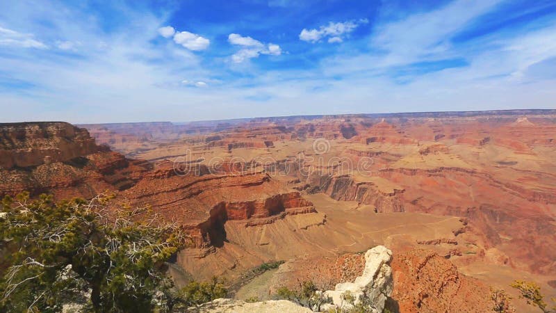 Punto de Yavapai del parque nacional de Grand Canyon de la puesta del sol de Arizona almacen de metraje de vídeo
