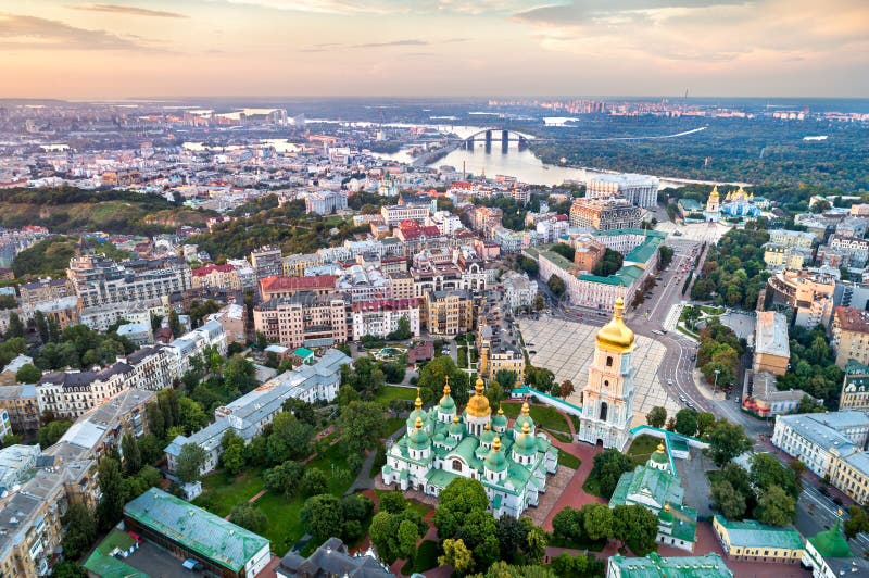 Punto di vista del san Sophia Cathedral a Kiev, Ucraina fotografia stock libera da diritti Punto di vista del san Sophia Cathedral a Kiev, Ucraina fotografia stock libera da diritti