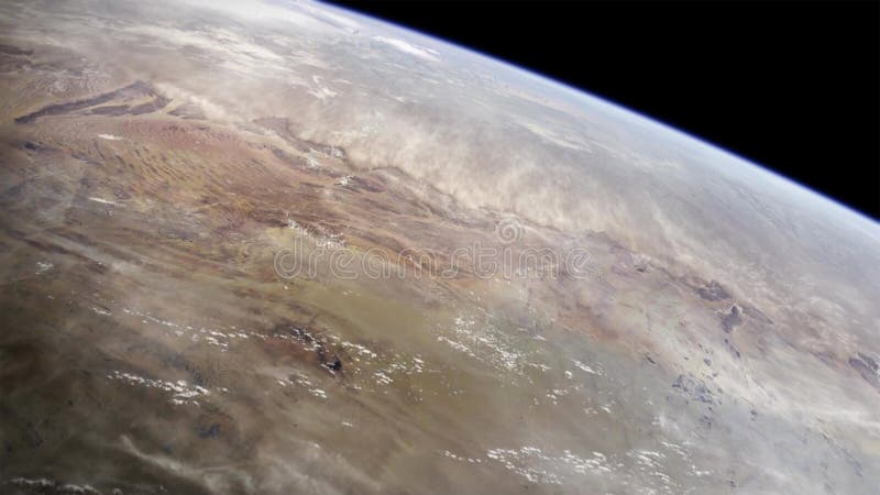 Punto di vista di elevata altitudine della terra nello spazio Il deserto di Namib in Africa del Sudovest fotografia stock libera da diritti Punto di vista di elevata altitudine della terra nello spazio Il deserto di Namib in Africa del Sudovest fotografia stock libera da diritti