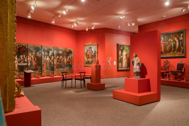 Punto di vista interno di Denver Art Museum immagini stock Punto di vista interno di Denver Art Museum immagini stock