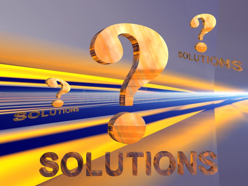 3D background, illustration of a question mark and solution, problems to be solved. Clipping path included. 3D background, illustration of a question mark and solution, problems to be solved. Clipping path included.