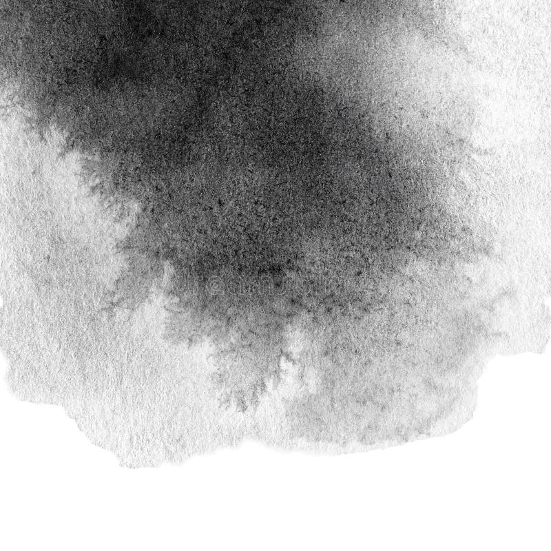 Punto pintado a mano abstracto de la tinta de la acuarela del Grayscale libre illustration Punto pintado a mano abstracto de la tinta de la acuarela del Grayscale libre illustration