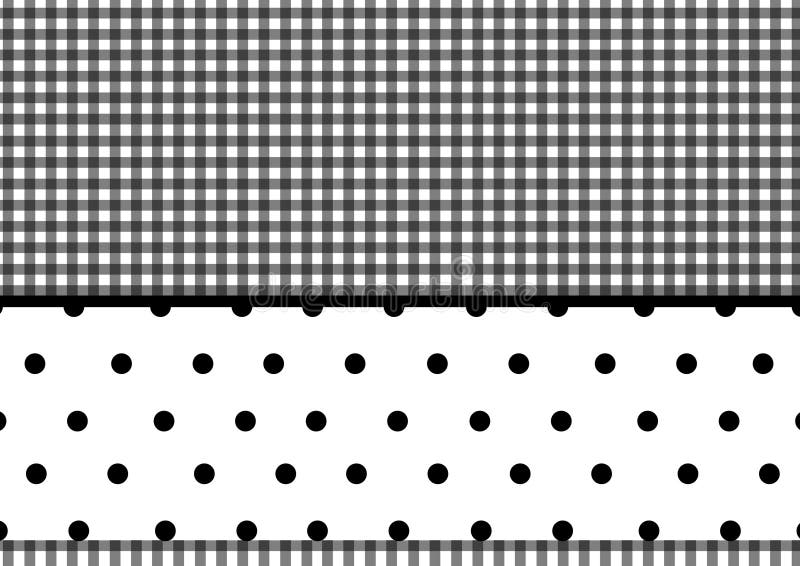 Puntos de polca de la tela escocesa ilustración del vector Puntos de polca de la tela escocesa ilustración del vector