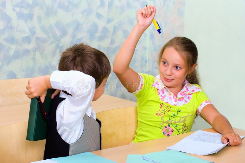 Pupils fight at lesson